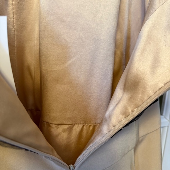 Fouy Chov Beige Halter Neck Cocktail Dress - Size 12 - Picture 8 of 10